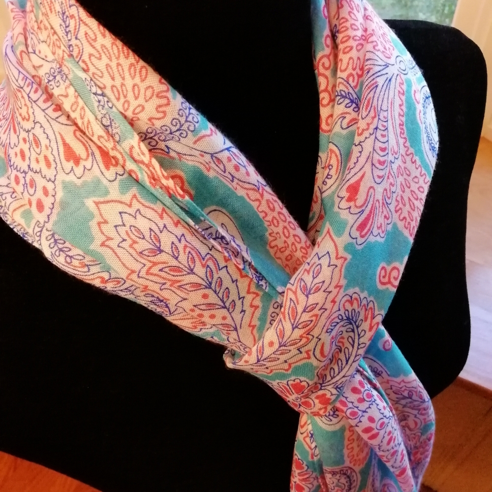 Talbot's Bandana Paisley Oblong Scarf - Picture 2 of 7